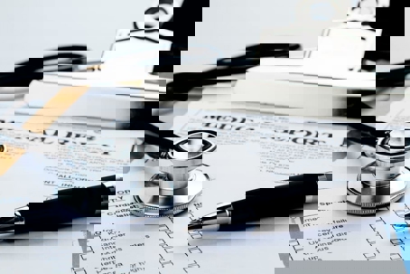 Medical report after a car accident